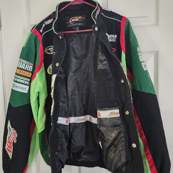 08. 03-06-01 4. #88 Dale Jr Mountain Dew National Guard NASCAR Jacket with Adjus - Picture 2 of 6